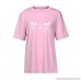 Severkill Womens Summer Cute Cat Face Kitten Print Tops Short Sleeve T-Shirts Blouse Pink B07PZ7T99K